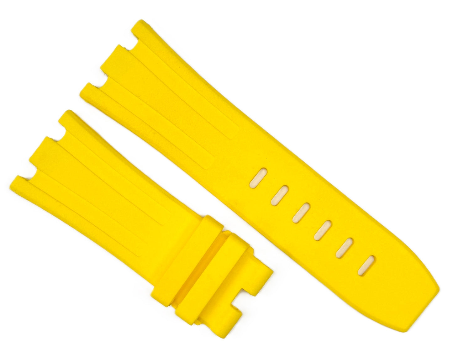 New High Quality 28x24 mm Plain Yellow Color Special Rubber Band for AP Watches - Universal Jewelers & Watch Tools Inc.
