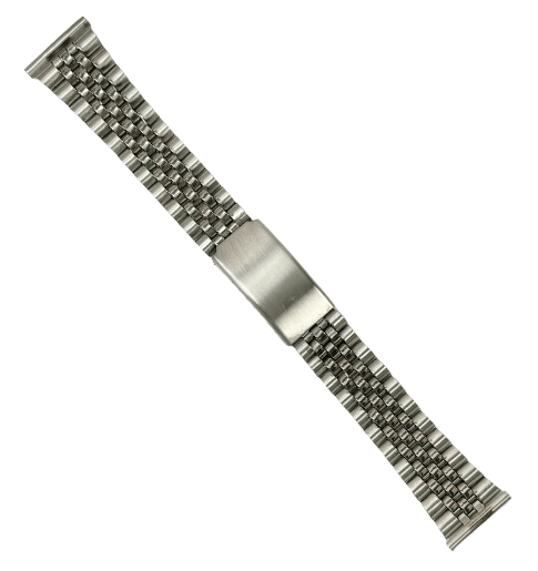 18MM Classic Jubilee Silver Tone Metal Band with Regular Fold Clasp - Universal Jewelers & Watch Tools Inc.