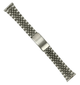 18MM Classic Jubilee Silver Tone Metal Band with Regular Fold Clasp - Universal Jewelers & Watch Tools Inc.
