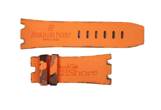 New 28x24 mm Camouflage Pattern Orange Color AP Rubber Band - Universal Jewelers & Watch Tools Inc.