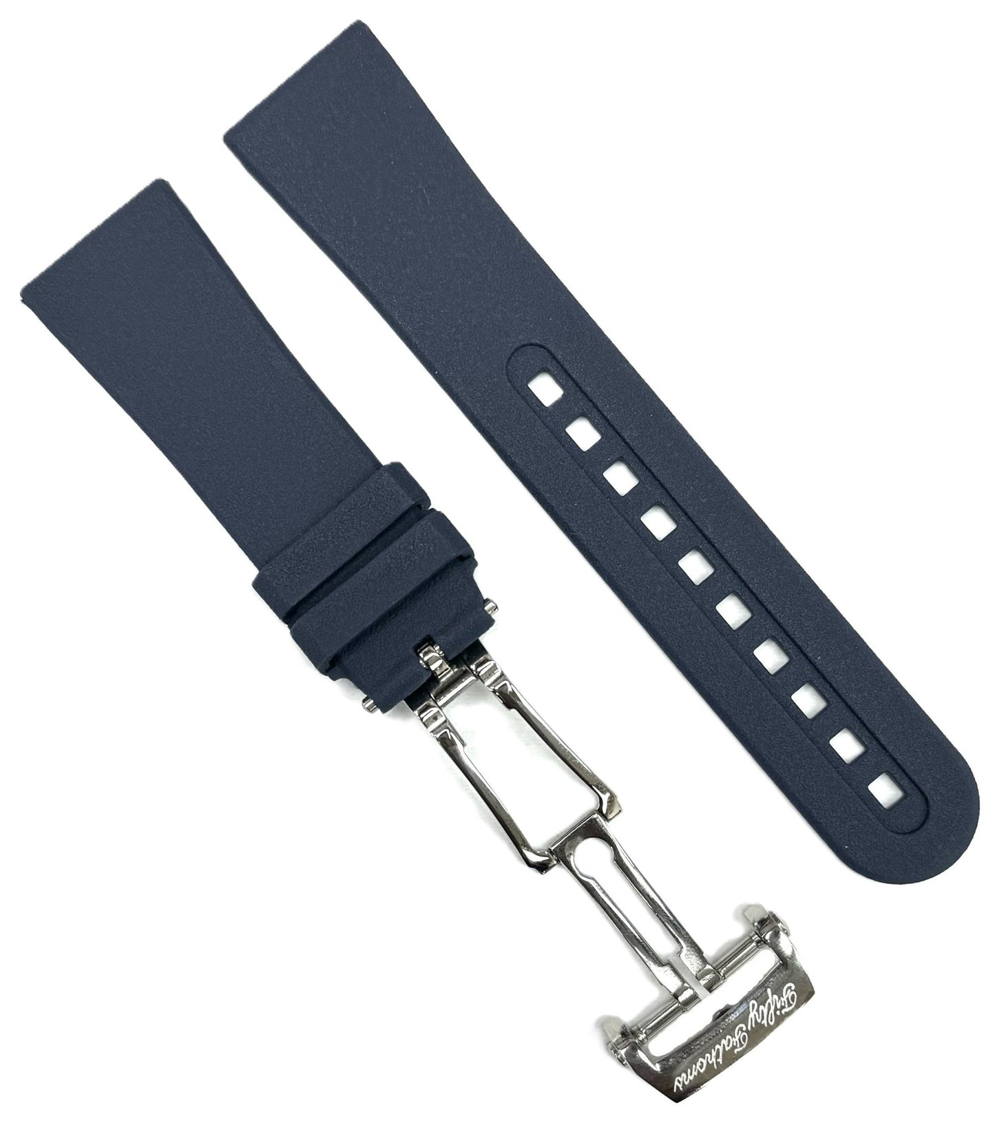 23x17 mm High - Quality Rubber Watch Band for BLANC PAIN Watches - Universal Jewelers & Watch Tools Inc.