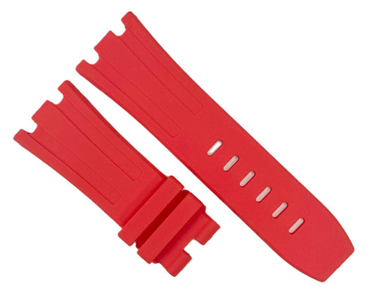 New High Quality 28x24 mm Plain Red Color Special Rubber Band for AP Watches - Universal Jewelers & Watch Tools Inc.