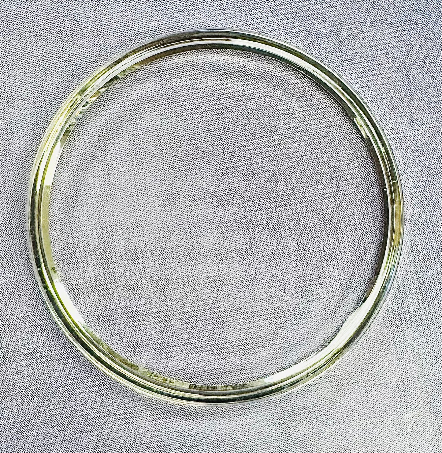 31.3mm Acrylic Crystal with Silver Tension Ring, SEIKO Style Flat Top - Universal Jewelers & Watch Tools Inc.