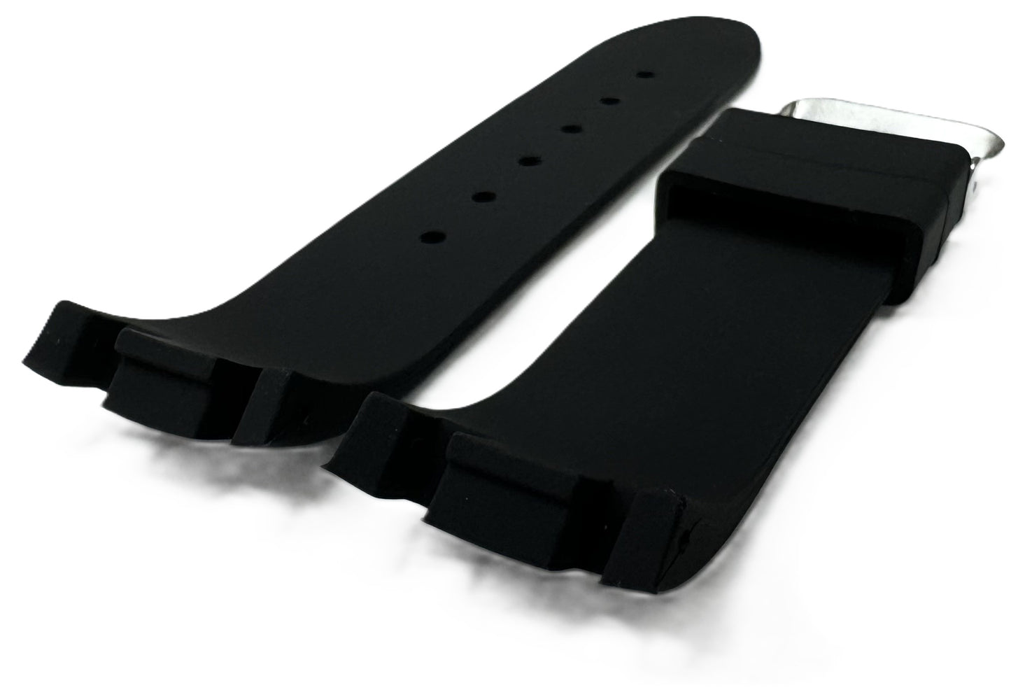 24mm Black Color Silicon Rubber Watch Band for JOE RODEO Master - Universal Jewelers & Watch Tools Inc.