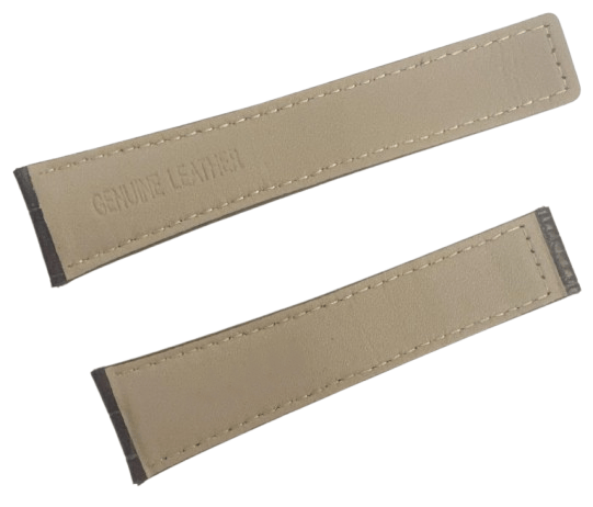 22mm Brown Alligator Grain Genuine Leather Watch Band with Padded - Universal Jewelers & Watch Tools Inc.