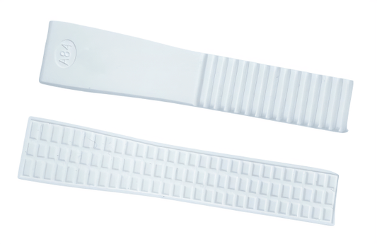 High Quality Rubber Watch Strap White Color fit to PATEK PHILLIPE Aquanaut 19x16mm - Universal Jewelers & Watch Tools Inc.