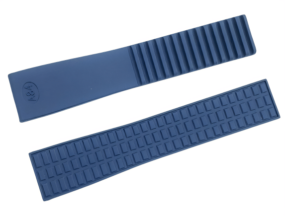 High Quality Rubber Watch Strap Navy - Blue Color fit to PATEK PHILLIPE Aquanaut 19x16mm - Universal Jewelers & Watch Tools Inc.