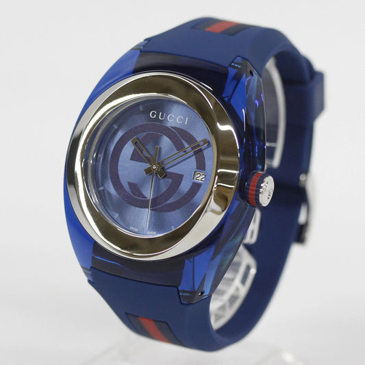 GUCCI SYNC YA137104 Men's Watch – Blue Dial, Quartz Movement, Authentic from Japan - Universal Jewelers & Watch Tools Inc.
