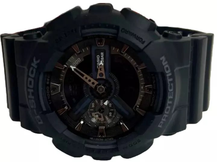 Men’s Casio G - SHOCK Model: GA110 - 1B Resin Sport Black Wristwatch - Universal Jewelers & Watch Tools Inc.