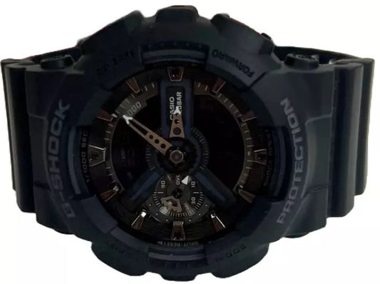 Men’s Casio G - SHOCK Model: GA110 - 1B Resin Sport Black Wristwatch - Universal Jewelers & Watch Tools Inc.