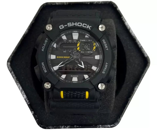 Men’s Casio G - SHOCK Model: GA900 - 1A Resin Sport Black & Yellow Wristwatch - Universal Jewelers & Watch Tools Inc.