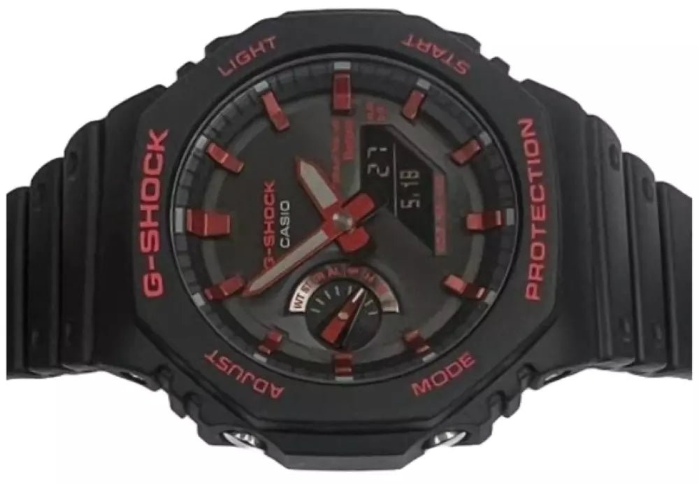 Men’s Casio G - SHOCK Model: GAB2100BNR1A Resin Sport Red & Black Wristwatch - Universal Jewelers & Watch Tools Inc.
