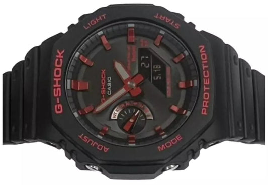 Men’s Casio G - SHOCK Model: GAB2100BNR1A Resin Sport Red & Black Wristwatch - Universal Jewelers & Watch Tools Inc.