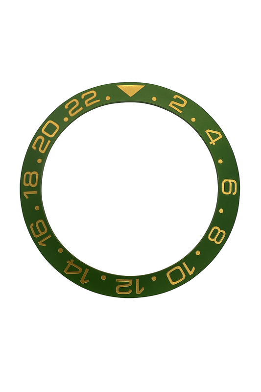 High Quality Ceramic Bezel Insert for Rolex GMT Master II Watch Carved White/Gold Number