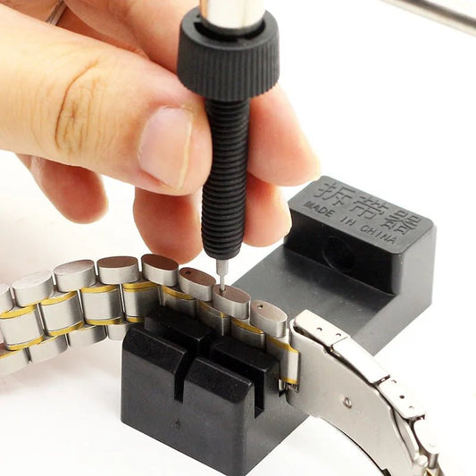 Watch Band Link Adjust Slit Strap Bracelet Chain Pin Remover Adjuster Repair Tool Kit For Men/Women Watch - Universal Jewelers & Watch Tools Inc.