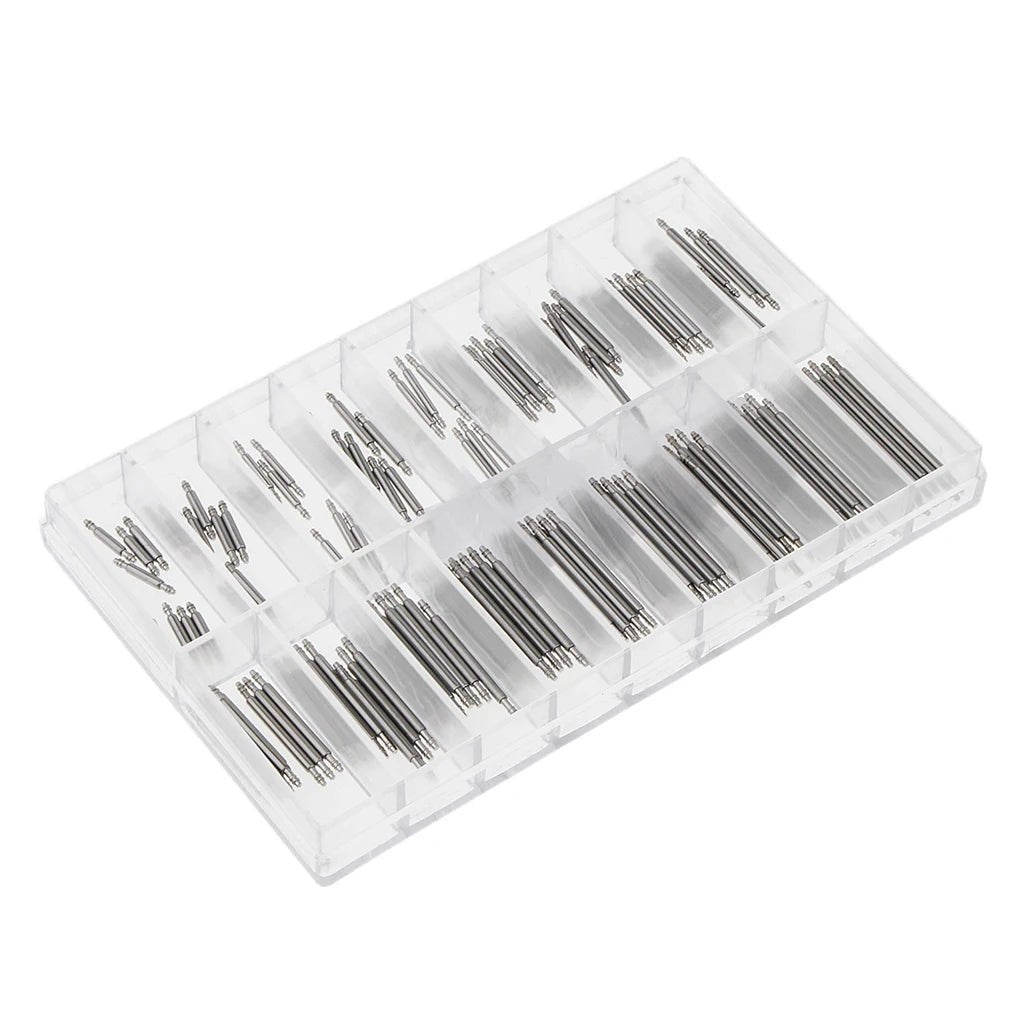 Stainless Steel 8 - 25mm Watch Band Spring Bars Strap Link Pins Repair - Universal Jewelers & Watch Tools Inc.