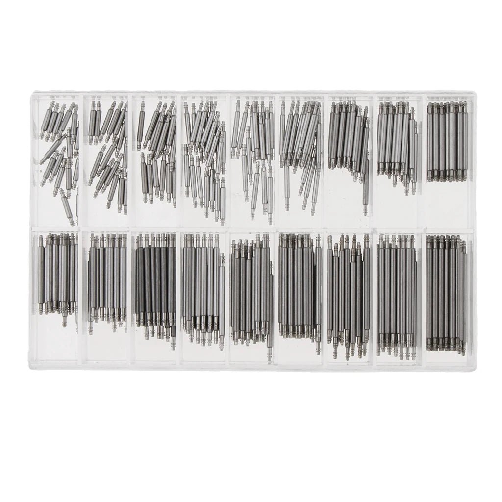Stainless Steel 8 - 25mm Watch Band Spring Bars Strap Link Pins Repair - Universal Jewelers & Watch Tools Inc.