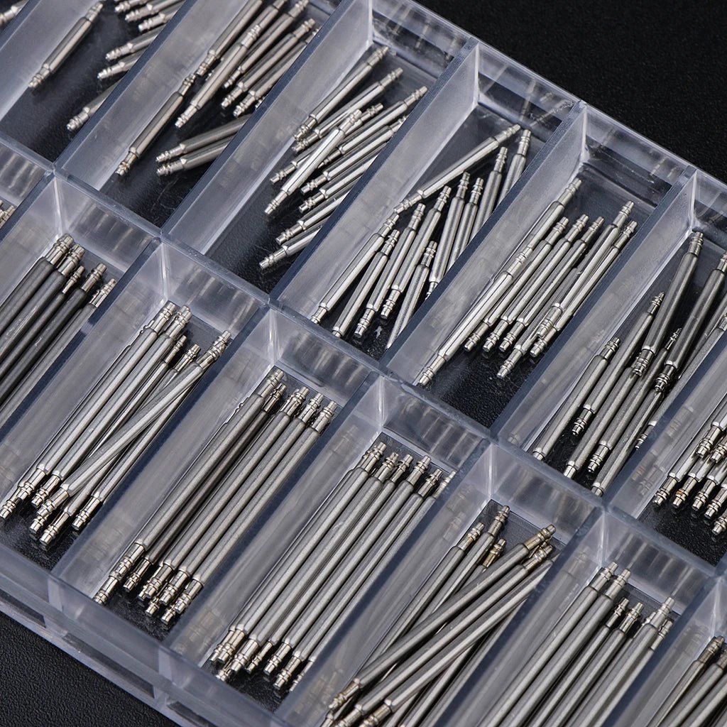 Stainless Steel 8 - 25mm Watch Band Spring Bars Strap Link Pins Repair - Universal Jewelers & Watch Tools Inc.