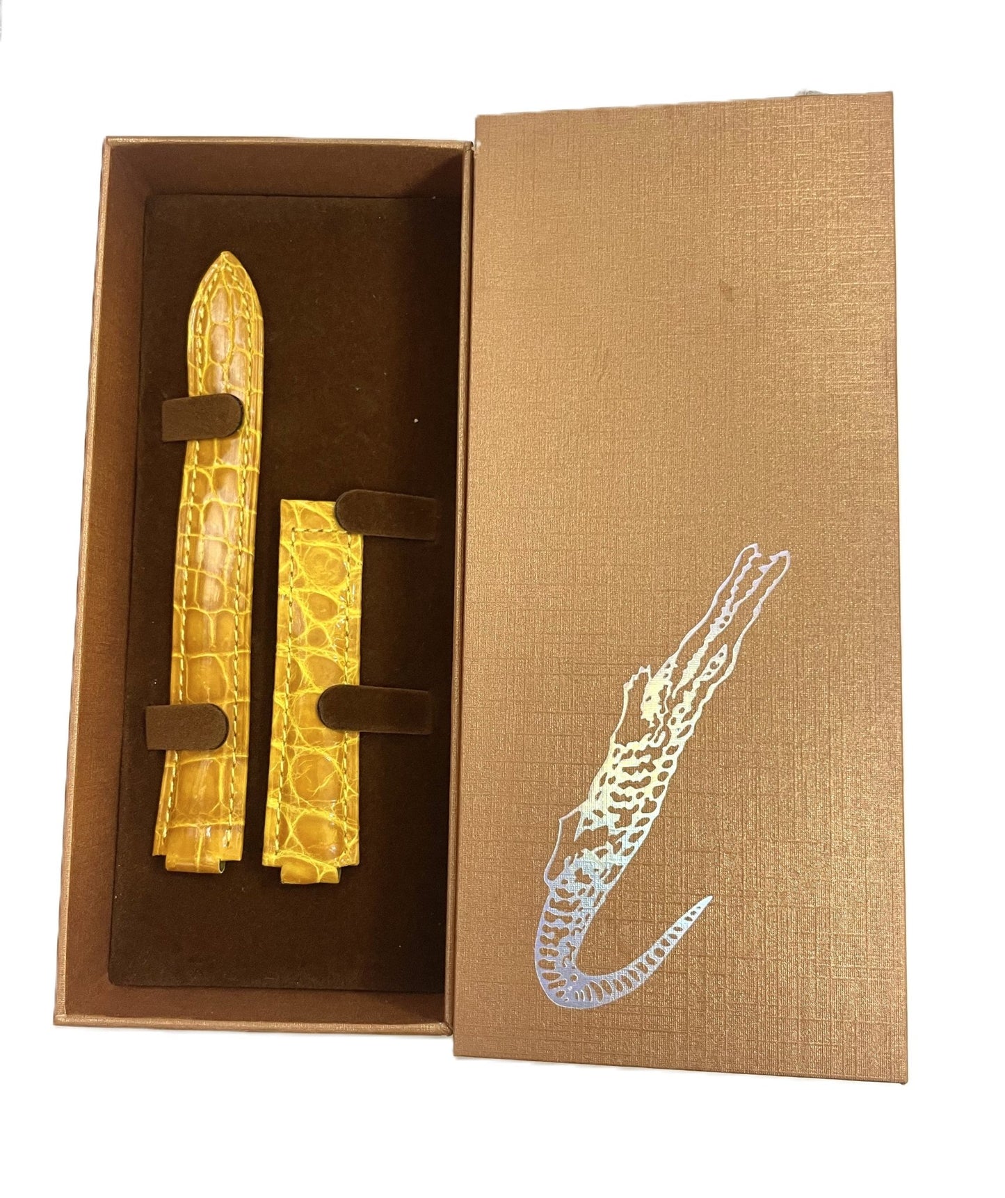 GENUINE ALLIGATOR WATCH BAND FOR CARTIER BLUE BALLOON 20MM TOP QUALITY - Universal Jewelers & Watch Tools Inc.