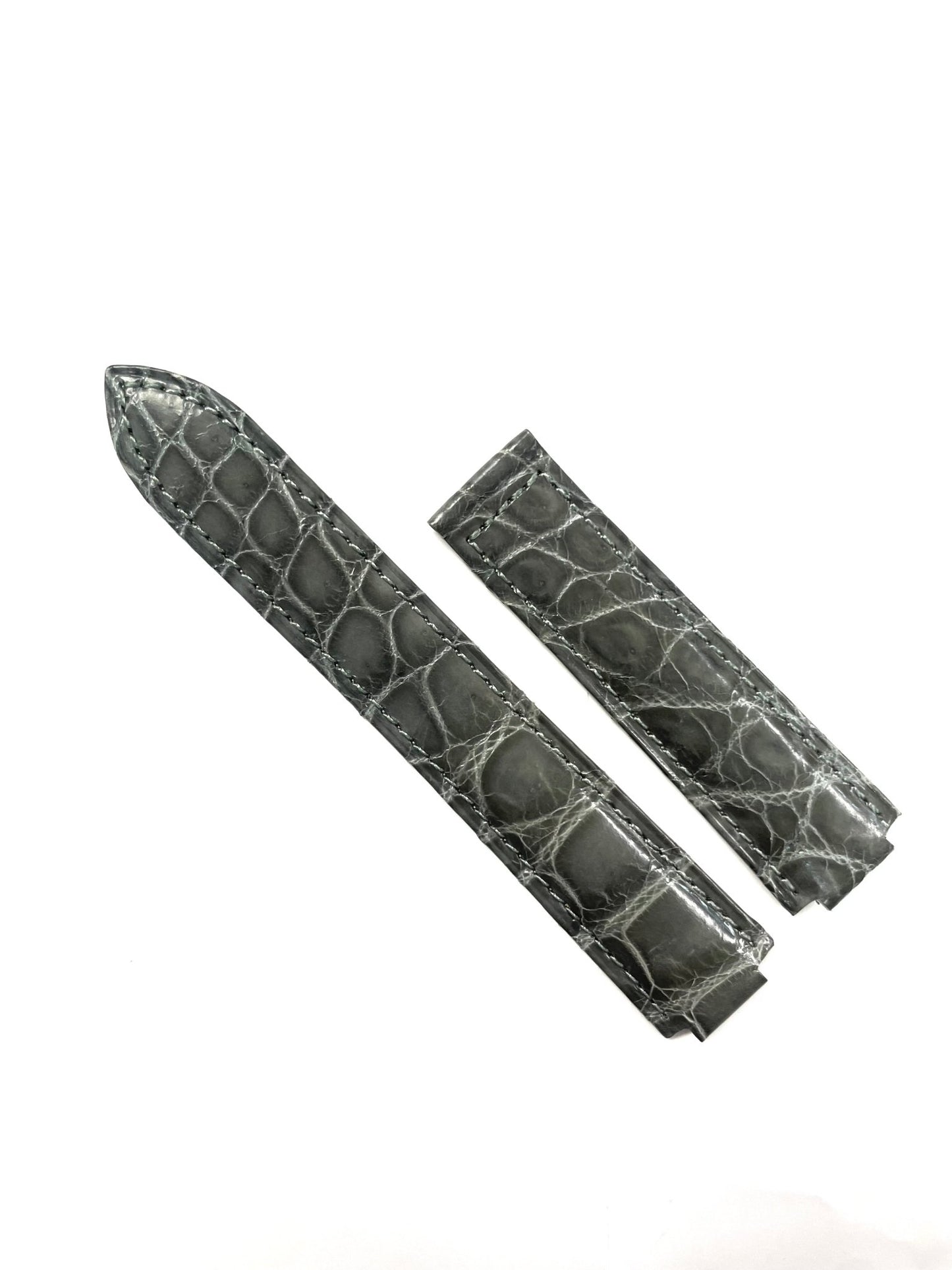 GENUINE ALLIGATOR WATCH BAND FOR CARTIER BLUE BALLOON 20MM TOP QUALITY - Universal Jewelers & Watch Tools Inc.