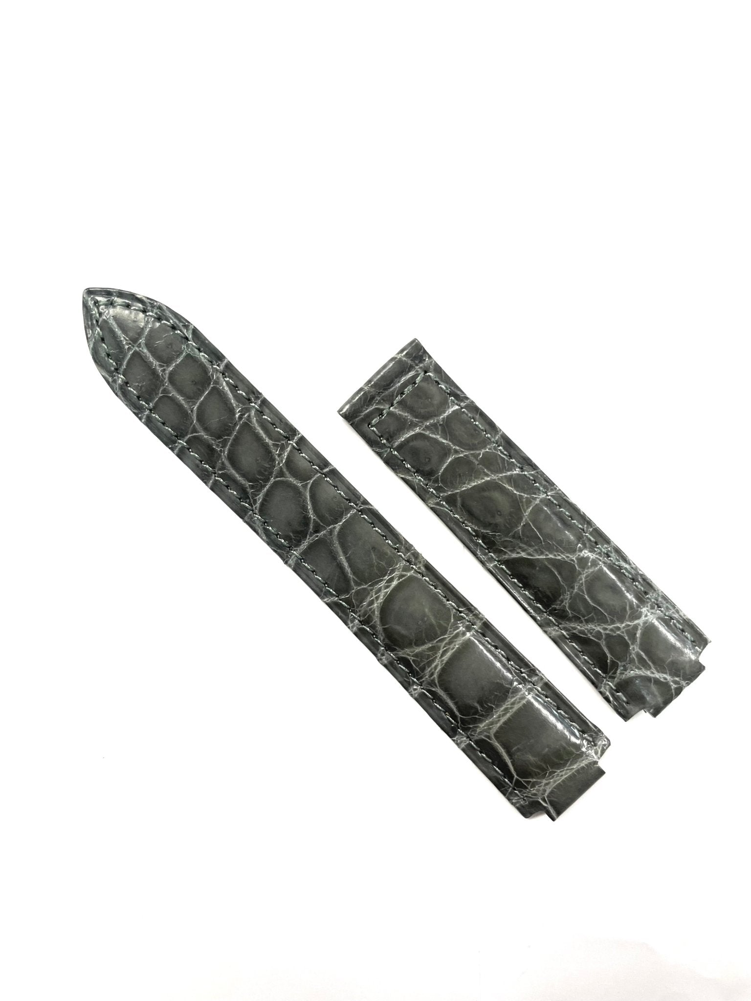 GENUINE ALLIGATOR WATCH BAND FOR CARTIER BLUE BALLOON 20MM TOP QUALITY - Universal Jewelers & Watch Tools Inc.