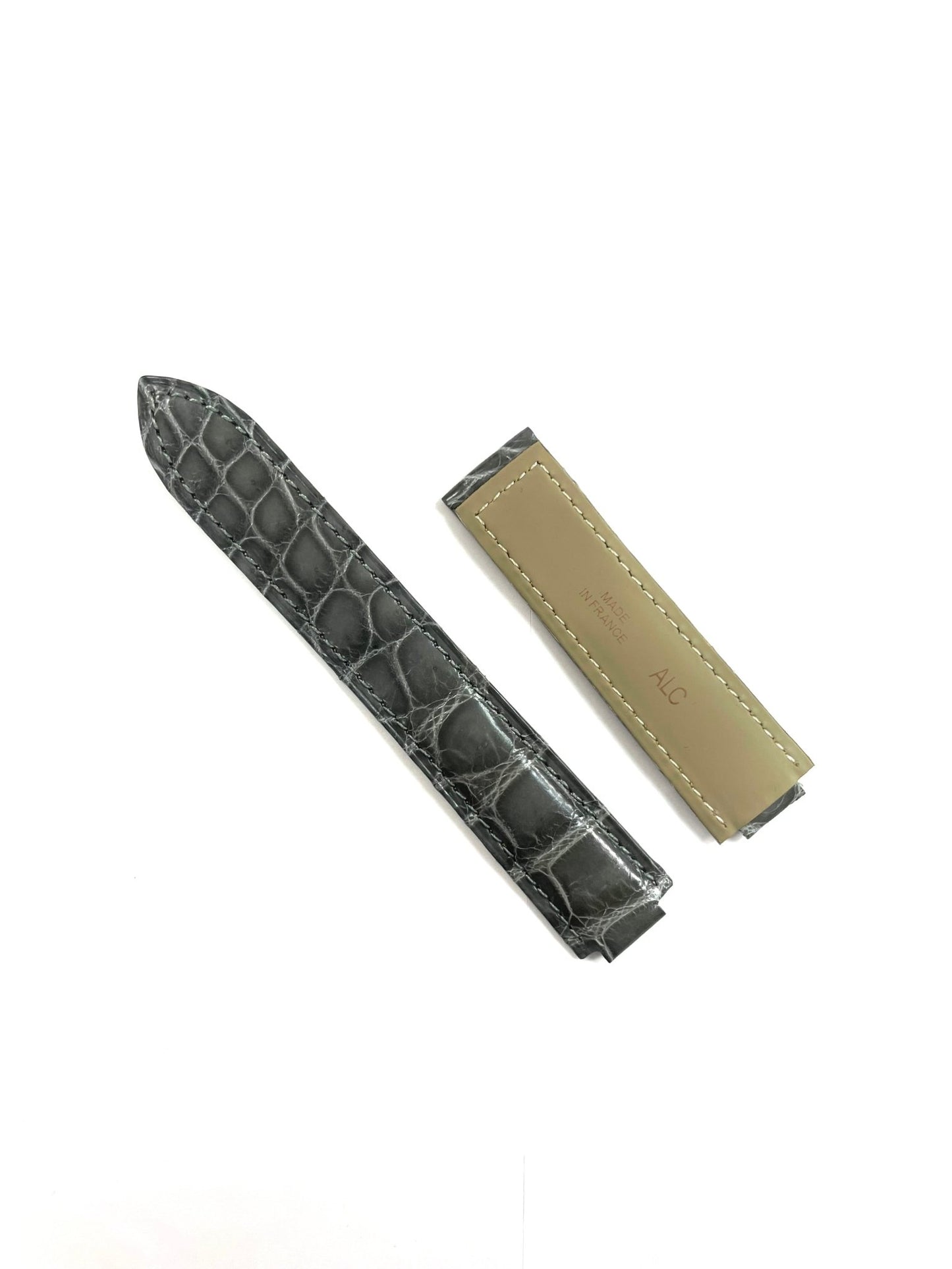 GENUINE ALLIGATOR WATCH BAND FOR CARTIER BLUE BALLOON 20MM TOP QUALITY - Universal Jewelers & Watch Tools Inc.
