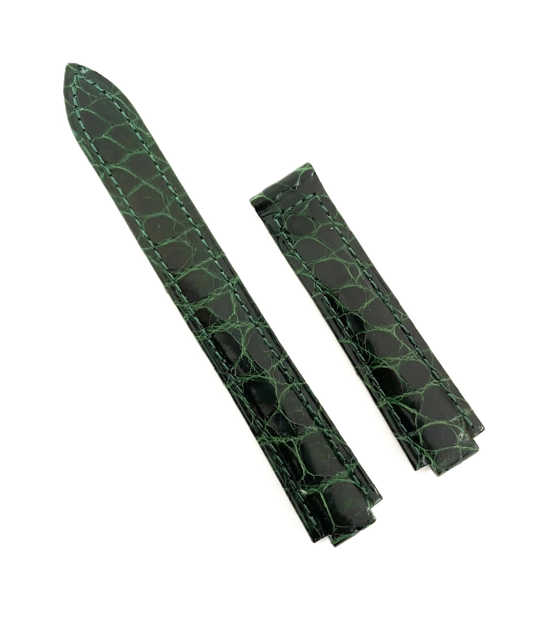 GENUINE ALLIGATOR WATCH BAND FOR CARTIER BLUE BALLOON 18MM TOP QUALITY - Universal Jewelers & Watch Tools Inc.