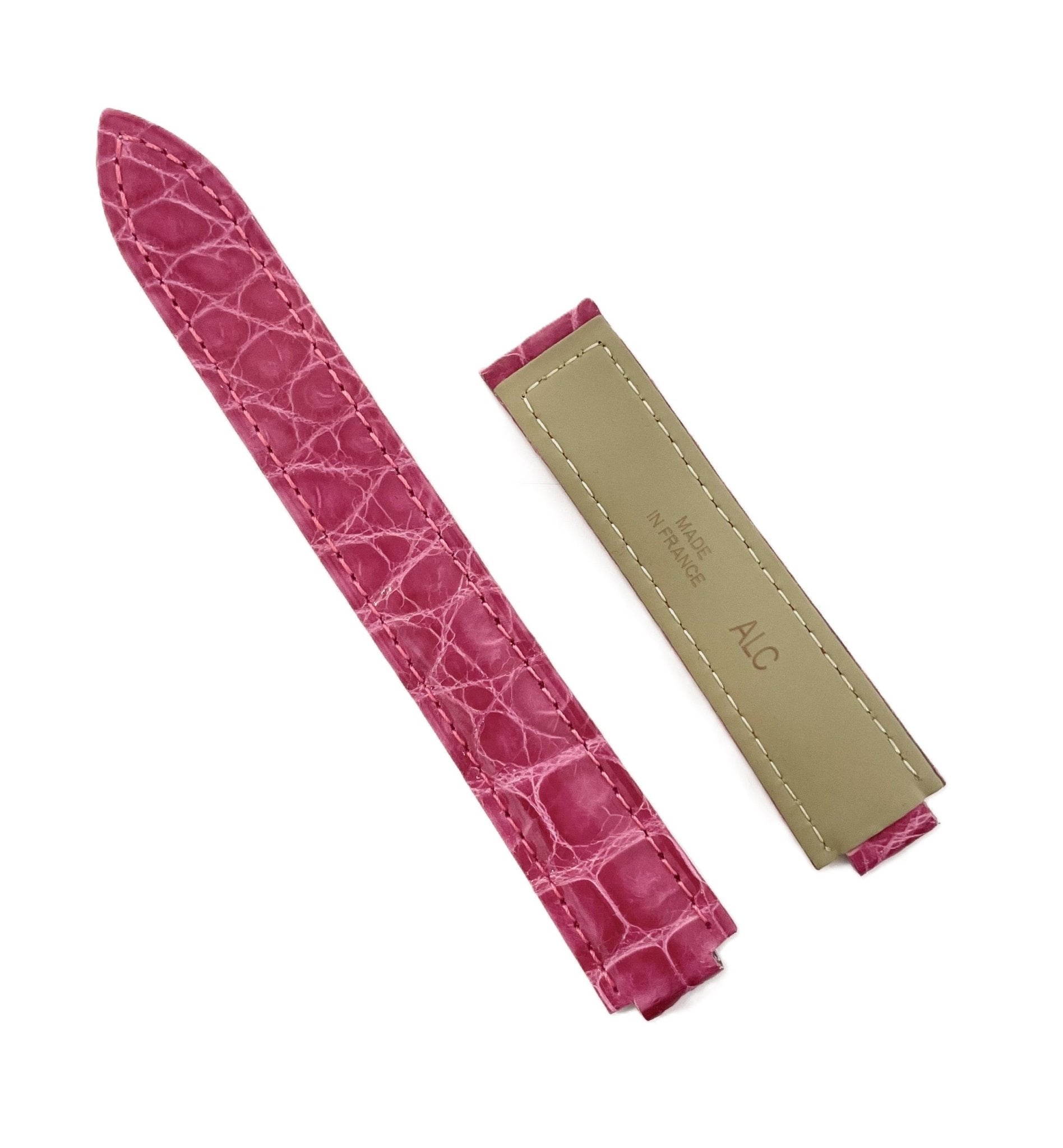 GENUINE ALLIGATOR WATCH BAND FOR CARTIER BLUE BALLOON 18MM TOP QUALITY - Universal Jewelers & Watch Tools Inc.