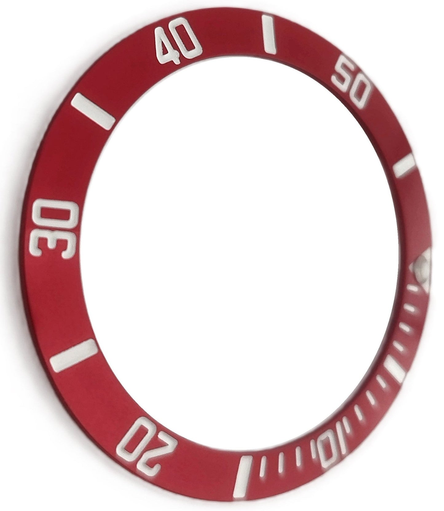 REPLACEMENT BEZEL INSERT RED FOR WATCH 37.5x30.7 MM - Universal Jewelers & Watch Tools Inc.