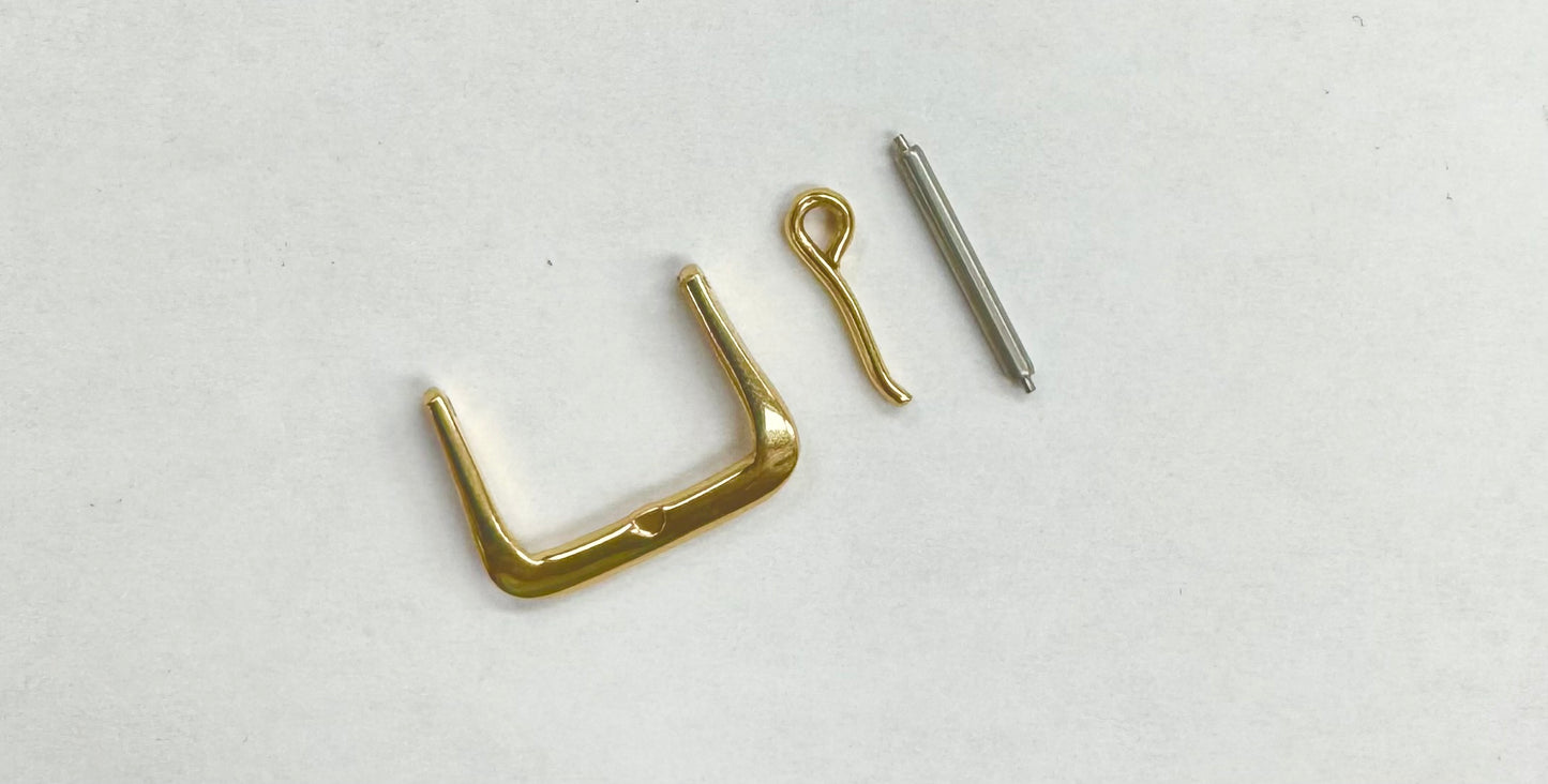 16MM WATCH BUCKLE FOR Leather & Rubber WATCH BAND STRAP SHINY GOLD - Universal Jewelers & Watch Tools Inc.