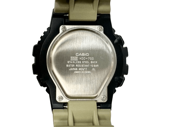 Sporty and Utilitarian Design Resin Men's Watch Casio HDC - 700 - Universal Jewelers & Watch Tools Inc.