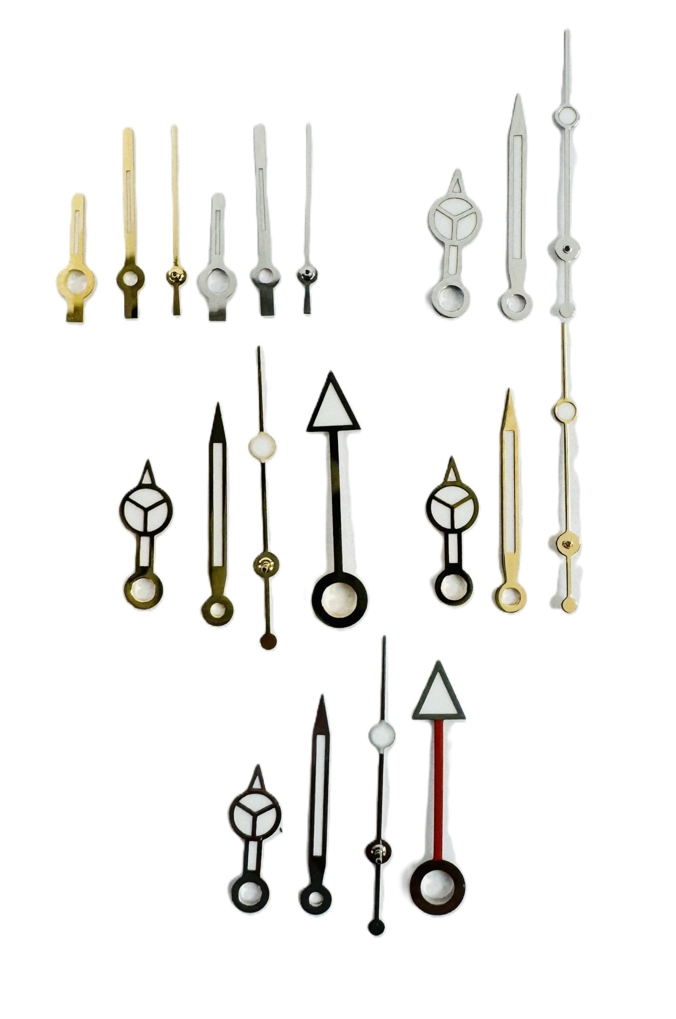 72 set Watch Hands Assortment to fit Rolex Models - Universal Jewelers & Watch Tools Inc.