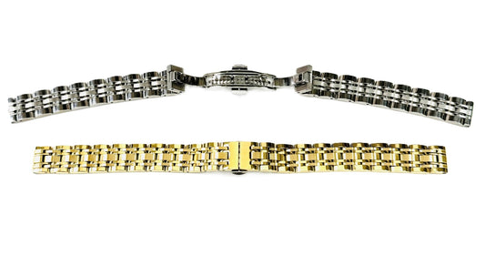 15mm Convertible - Ends Stylish 7 - Link Stainless Steel Watch Band for Branded Watches - Universal Jewelers & Watch Tools Inc.