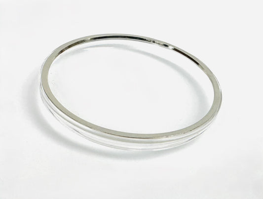 29.5mm Acrylic Watch Crystal with Silver Tension Ring for OMEGA Watches (Logo on it) - Universal Jewelers & Watch Tools Inc.
