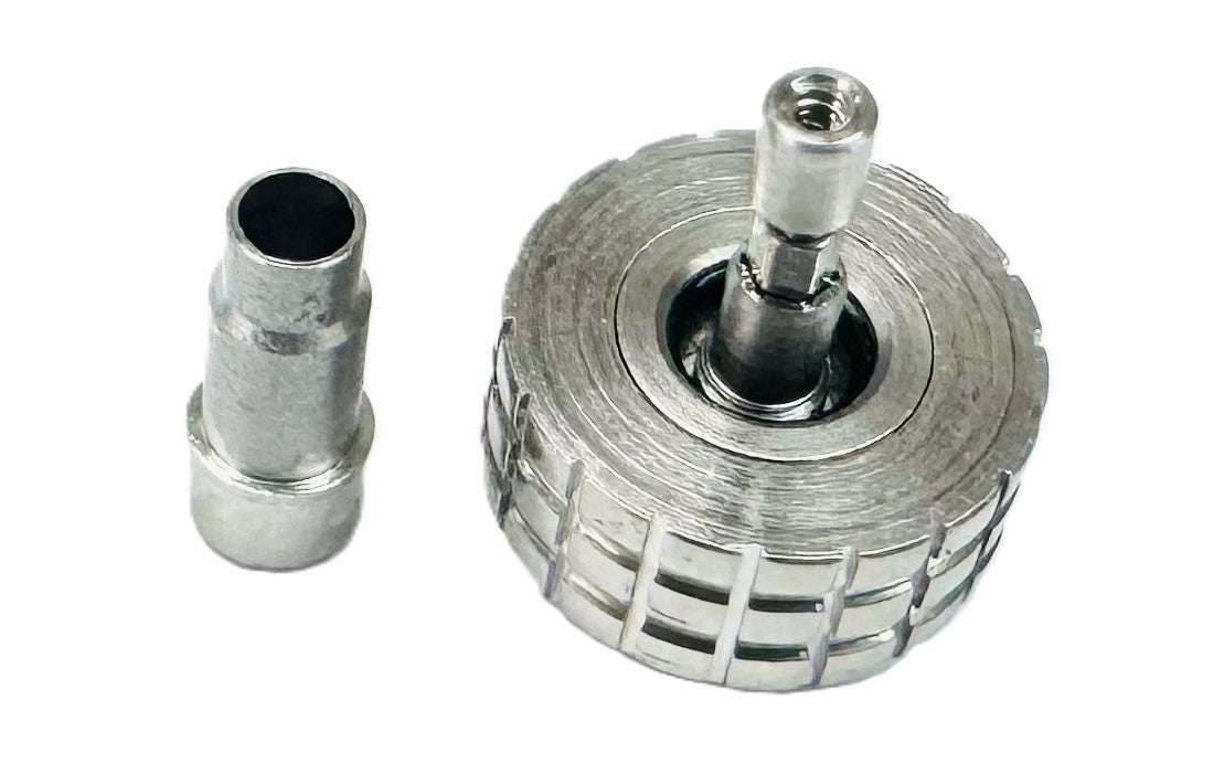 8.8mmx5.6mm Stainless Steel Replacement Crown with Tube for Breitling Super Avenger - Universal Jewelers & Watch Tools Inc.