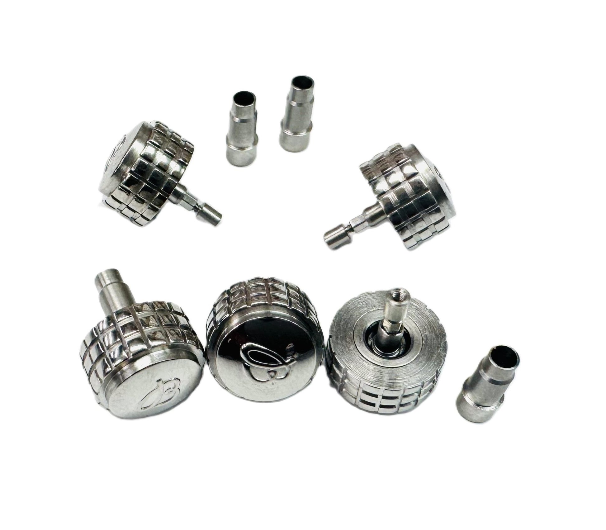 8.8mmx5.6mm Stainless Steel Replacement Crown with Tube for Breitling Super Avenger - Universal Jewelers & Watch Tools Inc.