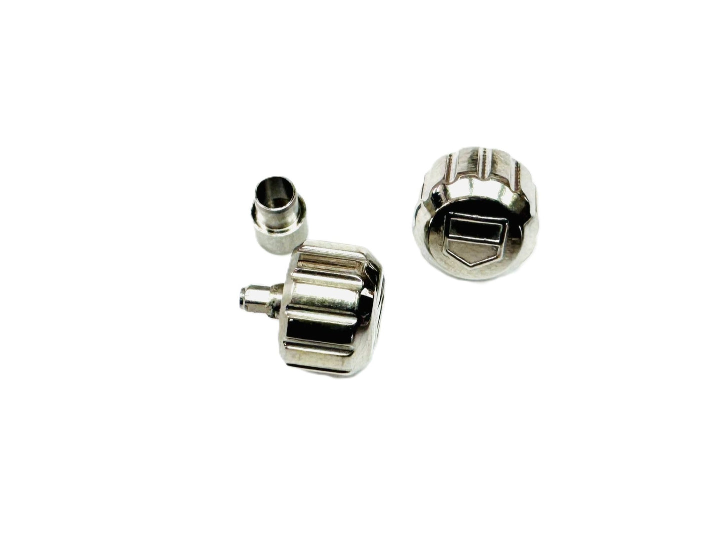 6.4x4.6mm Stainless Steel Replacement Crown with Tube for TAG Heuer AQUARACER - Universal Jewelers & Watch Tools Inc.