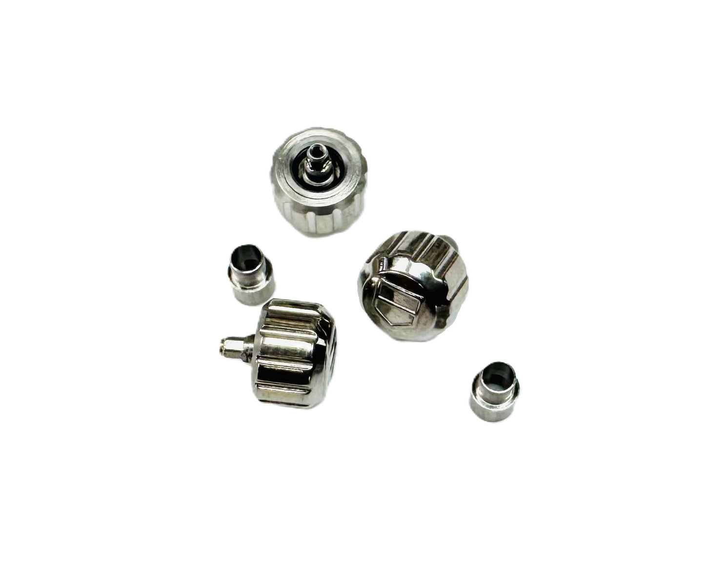 6.4x4.6mm Stainless Steel Replacement Crown with Tube for TAG Heuer AQUARACER - Universal Jewelers & Watch Tools Inc.