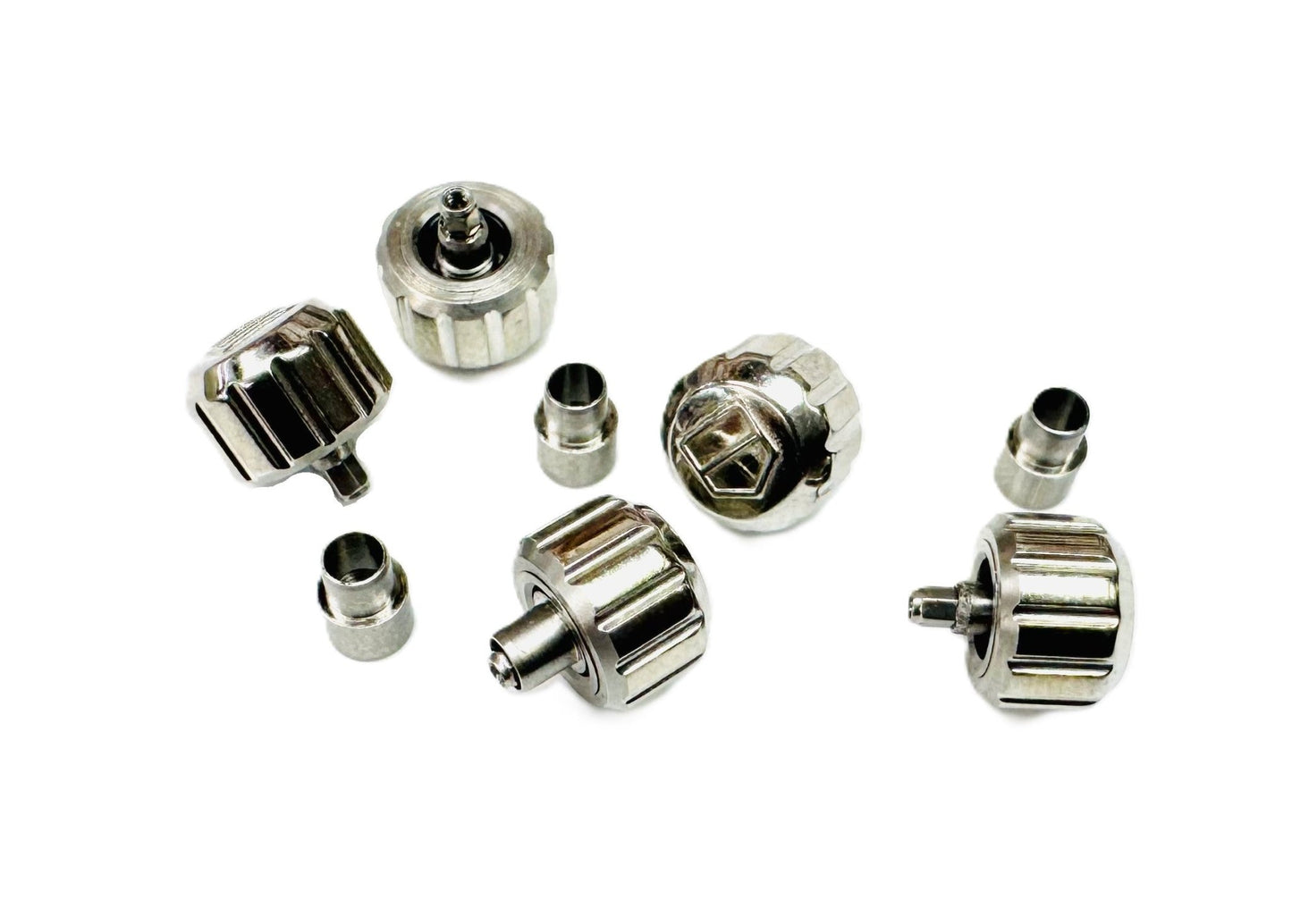 6.4x4.6mm Stainless Steel Replacement Crown with Tube for TAG Heuer AQUARACER - Universal Jewelers & Watch Tools Inc.