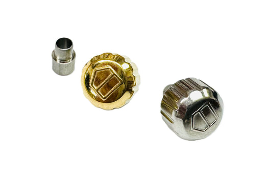 6.4x4.6mm Stainless Steel Replacement Crown with Tube for TAG Heuer AQUARACER - Universal Jewelers & Watch Tools Inc.