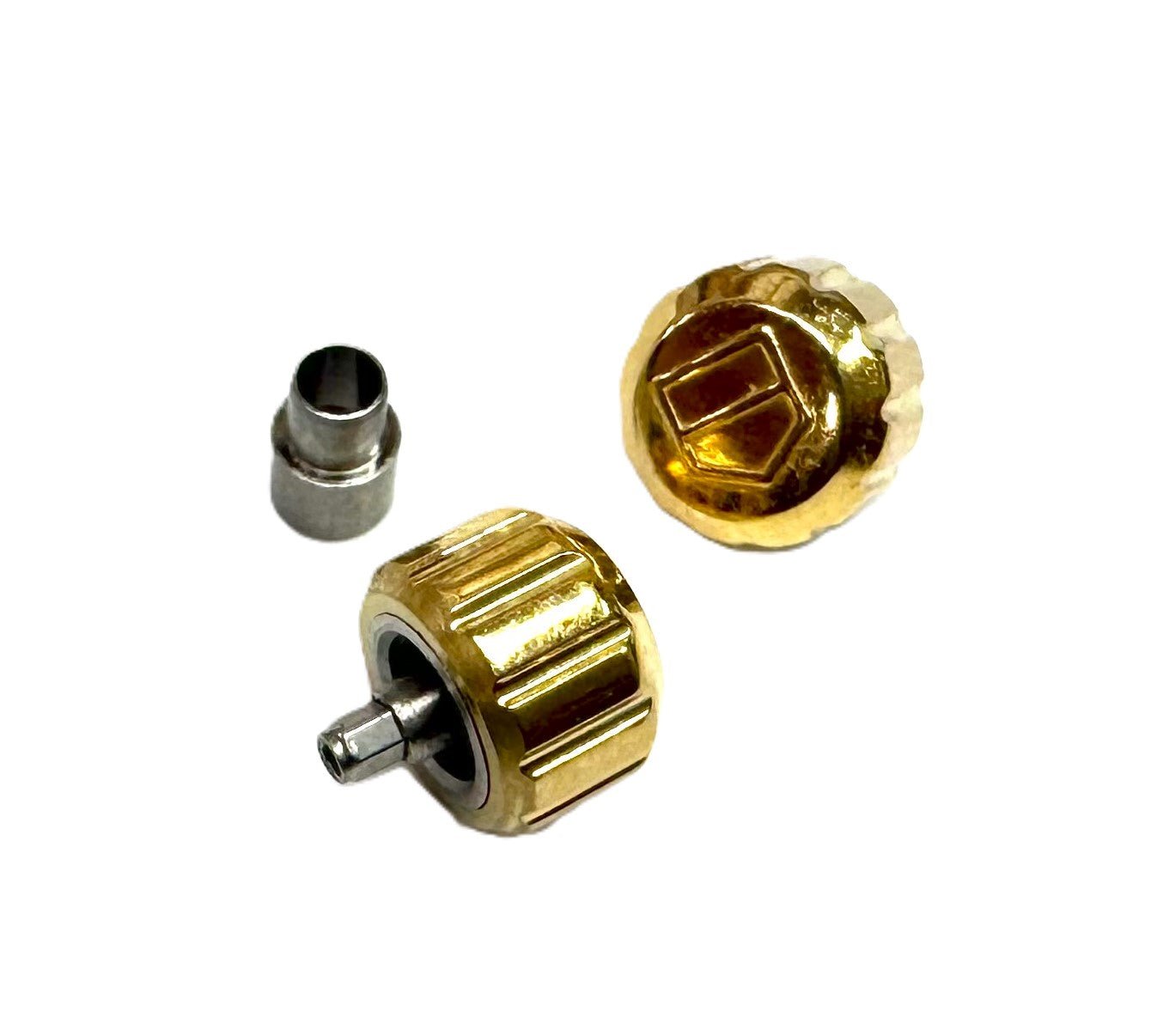 6.4x4.6mm Stainless Steel Replacement Crown with Tube for TAG Heuer AQUARACER - Universal Jewelers & Watch Tools Inc.