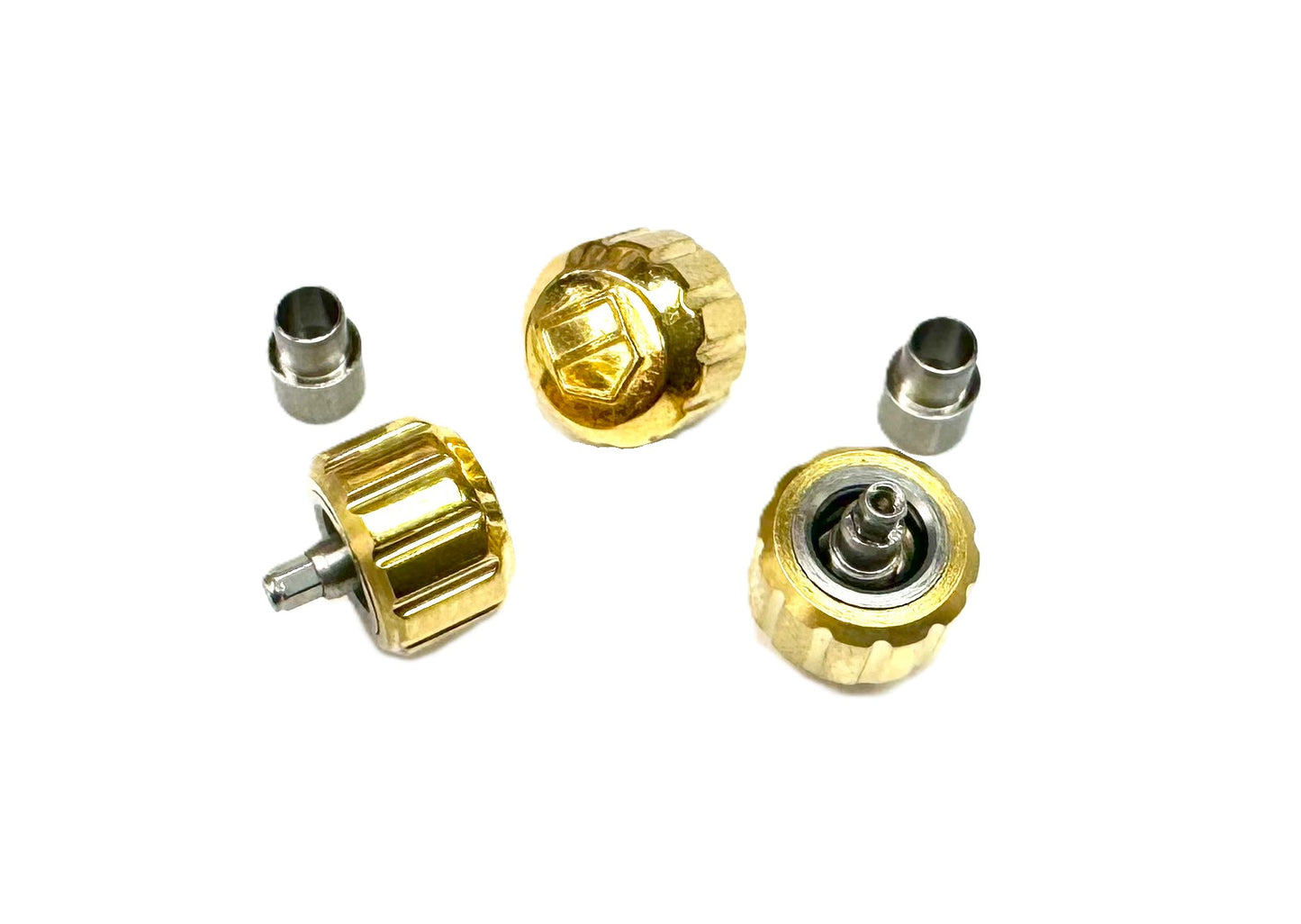 6.4x4.6mm Stainless Steel Replacement Crown with Tube for TAG Heuer AQUARACER - Universal Jewelers & Watch Tools Inc.