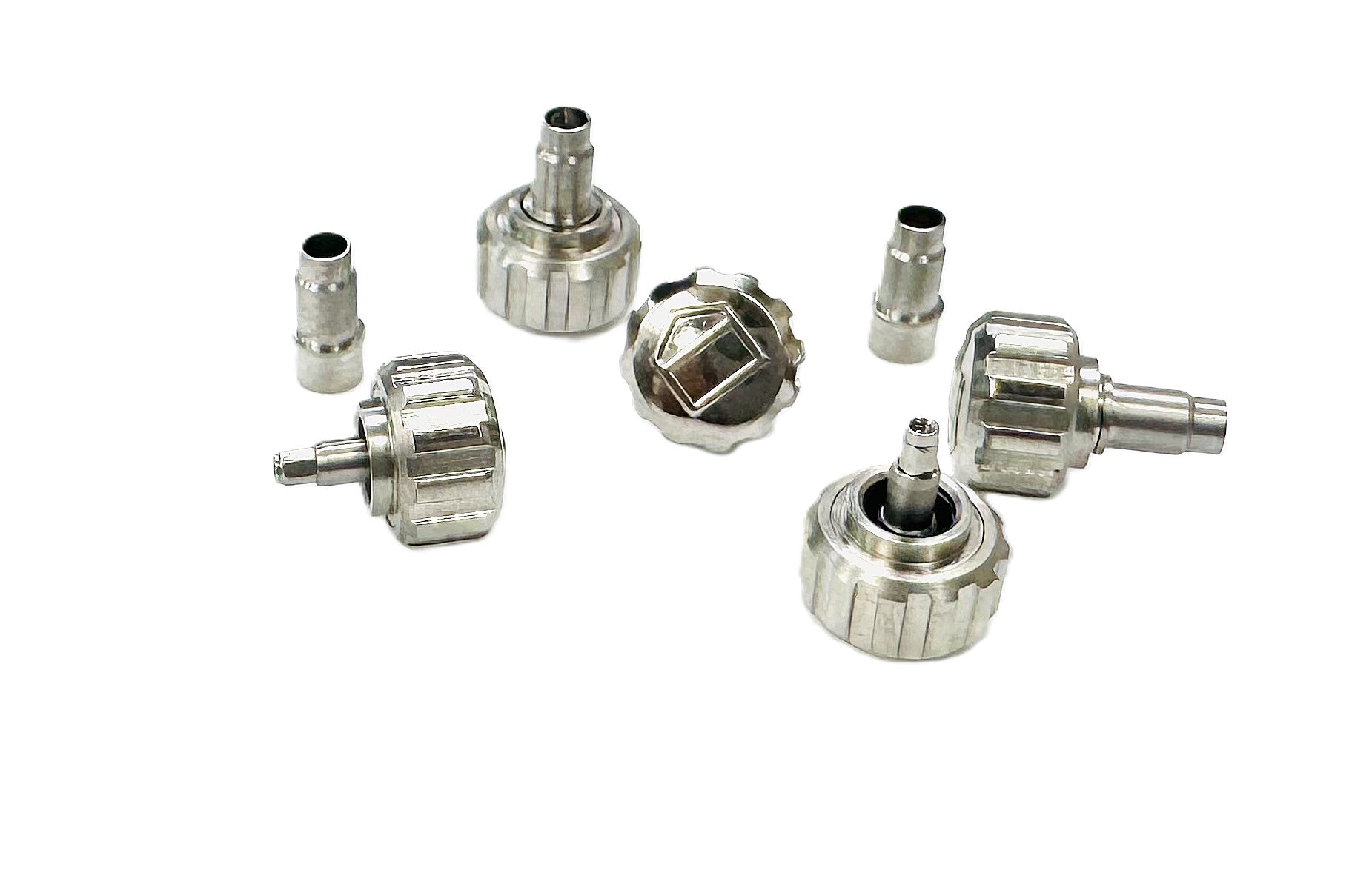 7.4x5.2mm Stainless Steel Replacement Crown with Tube for TAG Heuer AQUARACER - Universal Jewelers & Watch Tools Inc.