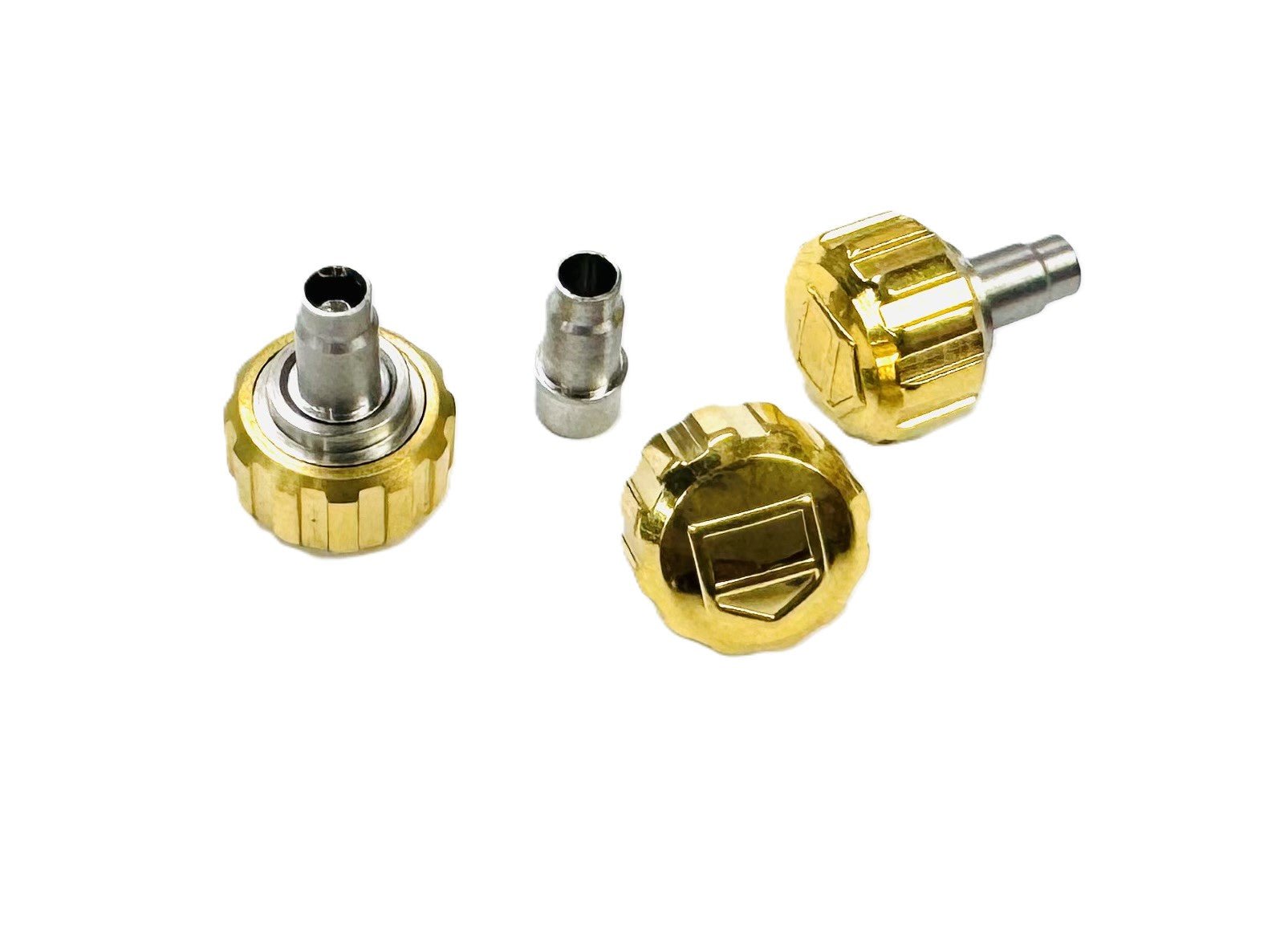 7.4x5.2mm Stainless Steel Replacement Crown with Tube for TAG Heuer AQUARACER - Universal Jewelers & Watch Tools Inc.