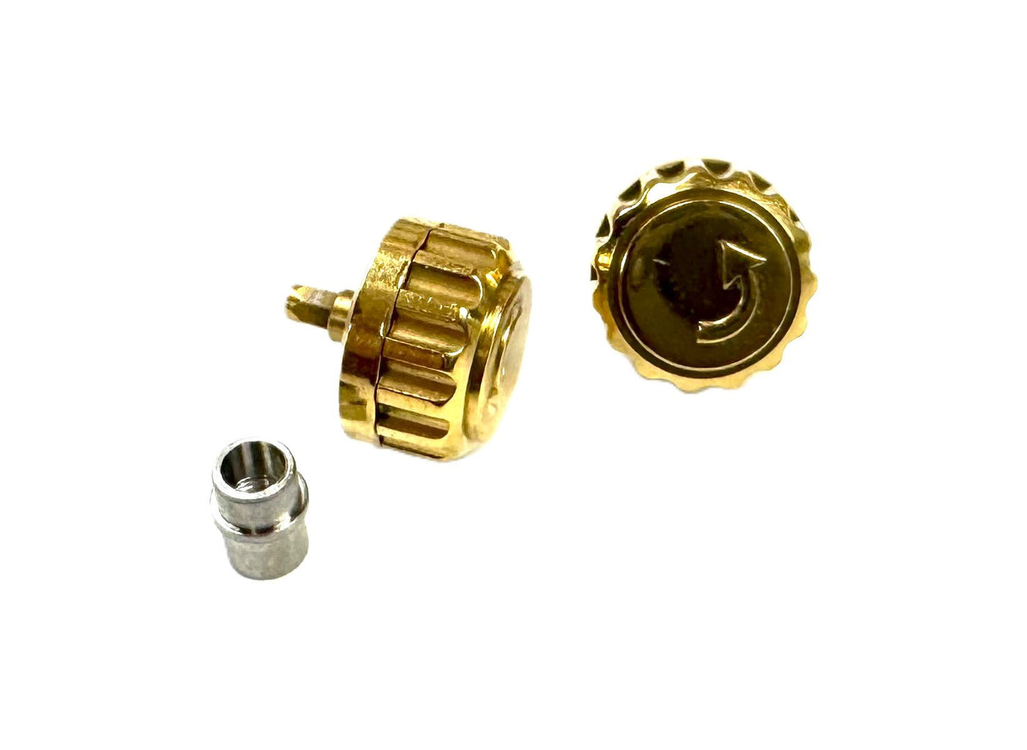 5.8x7.0mm Stainless Steel Replacement Crown with Tube for MOVADO Watches - Universal Jewelers & Watch Tools Inc.