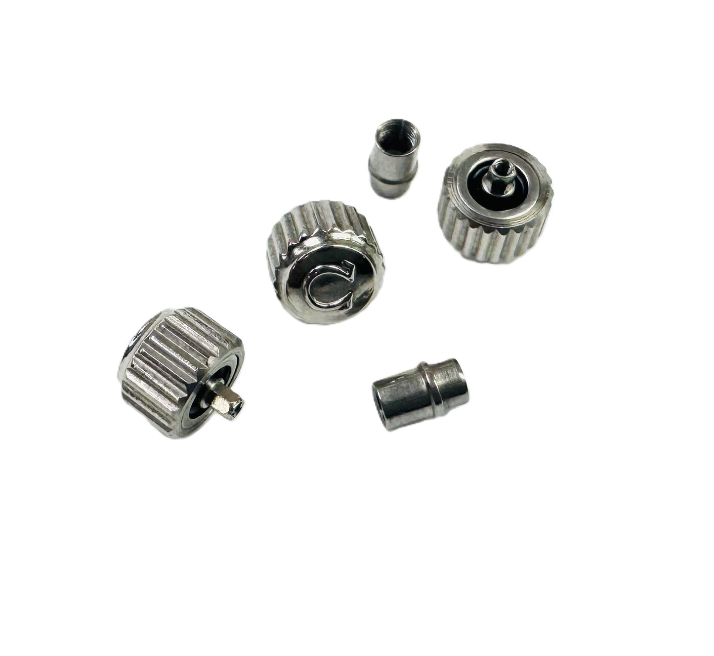 5.9mm Stainless Steel Replacement Crown with Tube for OMEGA Seamaster 300 - Universal Jewelers & Watch Tools Inc.