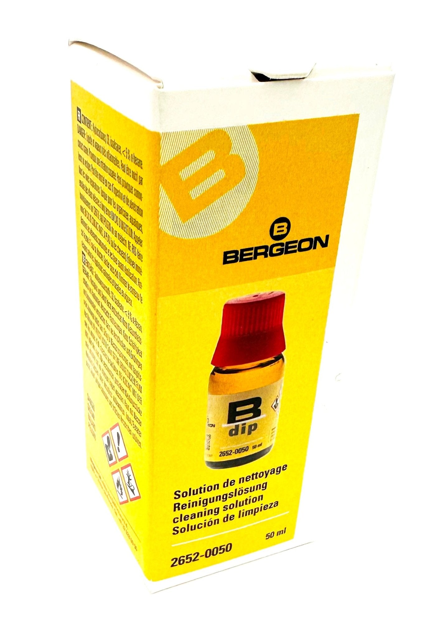 BERGEON 2652 - 0050 B - DIP CLEANING SOLUTION HAIR SPRING 50ML,SWISS MADE,WATCHMAKER - Universal Jewelers & Watch Tools Inc.