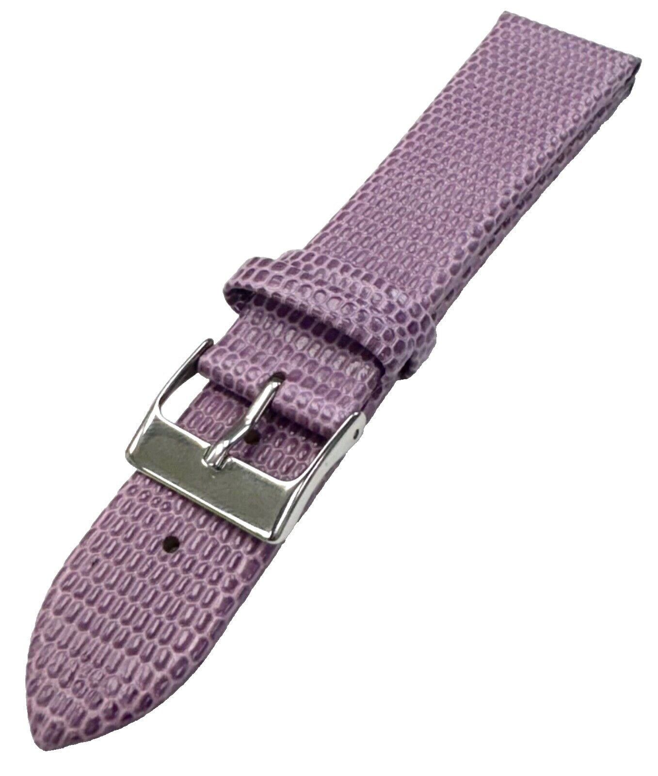 Watch Band Genuine Leather Purple Lizard Grain Flat 24x18 mm Excellent Quality - Universal Jewelers & Watch Tools Inc.
