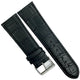 Watch Band Genuine Leather Black Alligator Grain Stitched 26mm (A1 Quality) - Universal Jewelers & Watch Tools Inc.