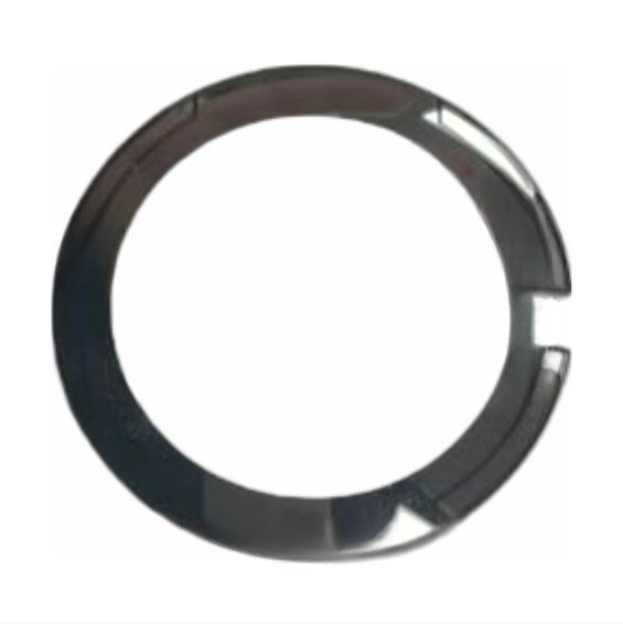 Sapphire Crystals to Fit Rado Double Domed Round Shape with Silver Trim and Black Lines (32.5×3.06×1.0)mm→(Diameter×Dome Height×Edge Thick)